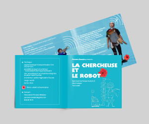 flyer le robot et la chercheuse